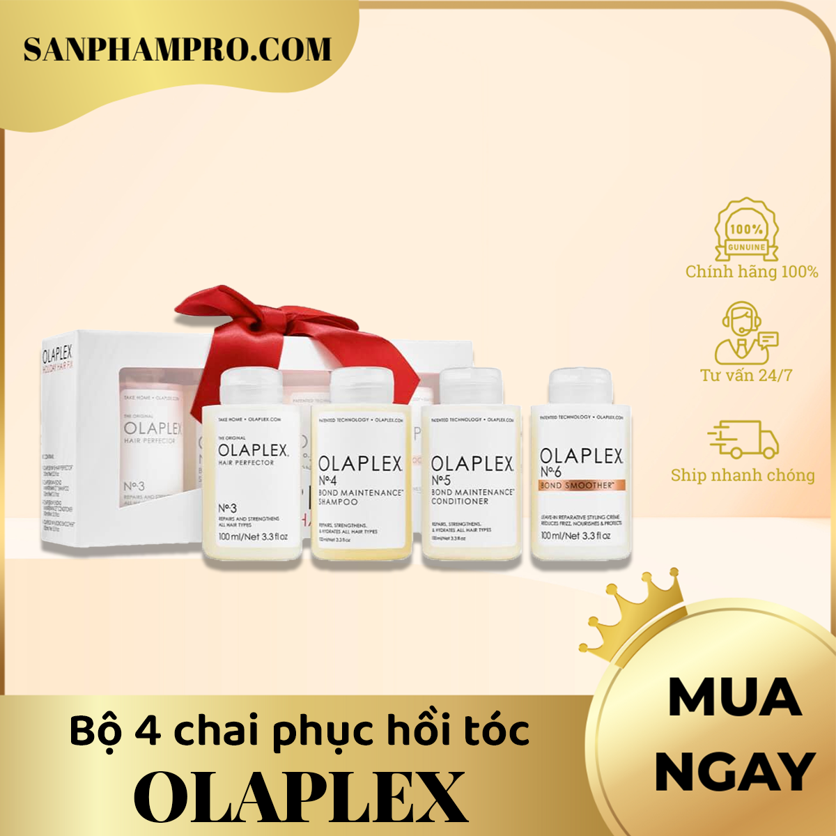Bộ 4 chai phục hồi No3 + No4 + No5 + No6 Olaplex