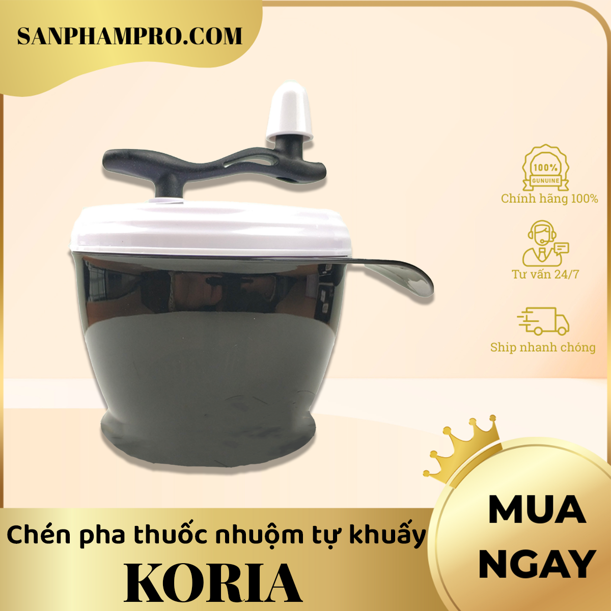 Chén pha thuốc nhuộm tự khuấy Koria 757