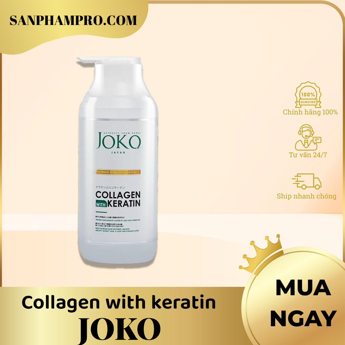 Collagen with keratin Joko Japan 500ml