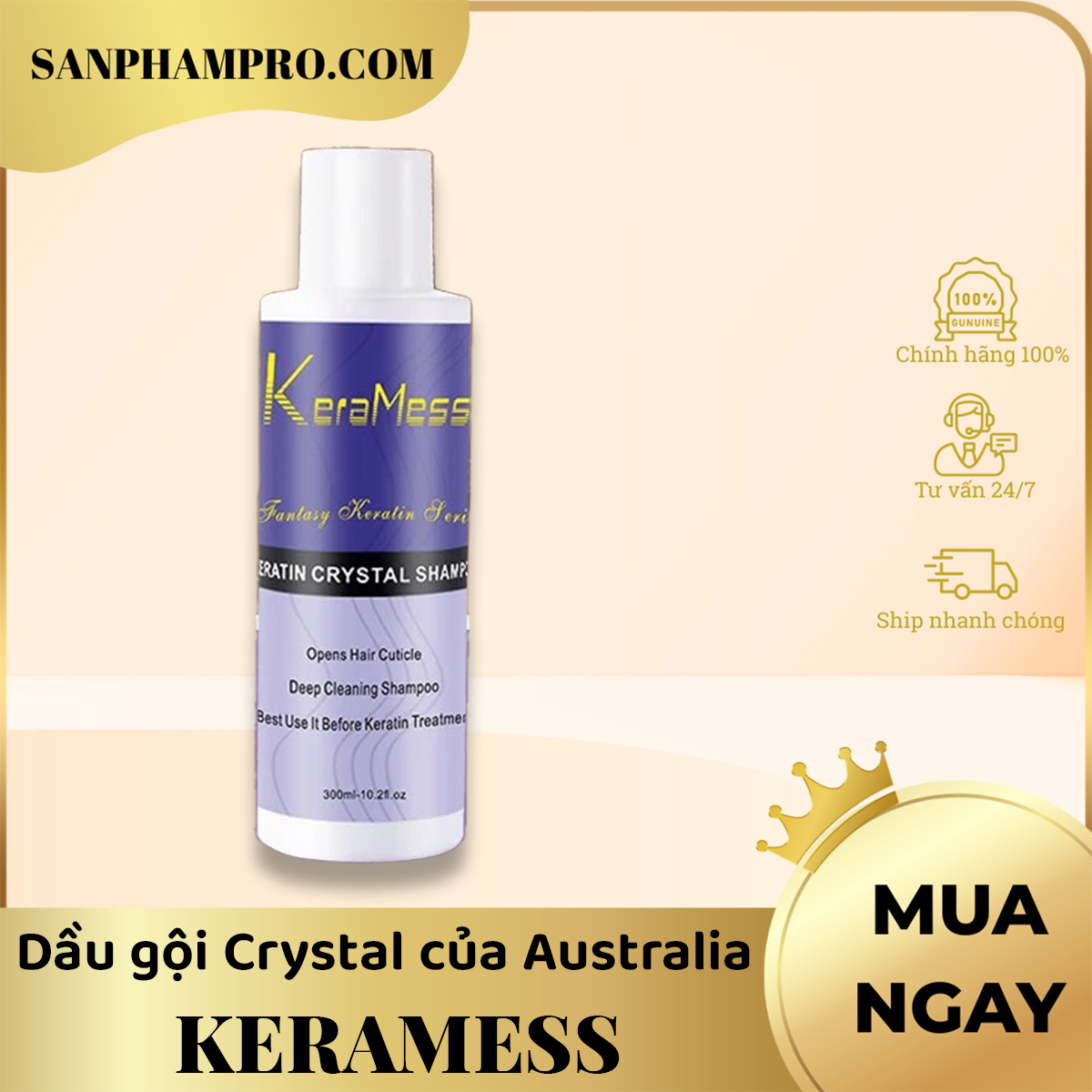 Dầu gội Crystal của Australia hiệu KeraMess