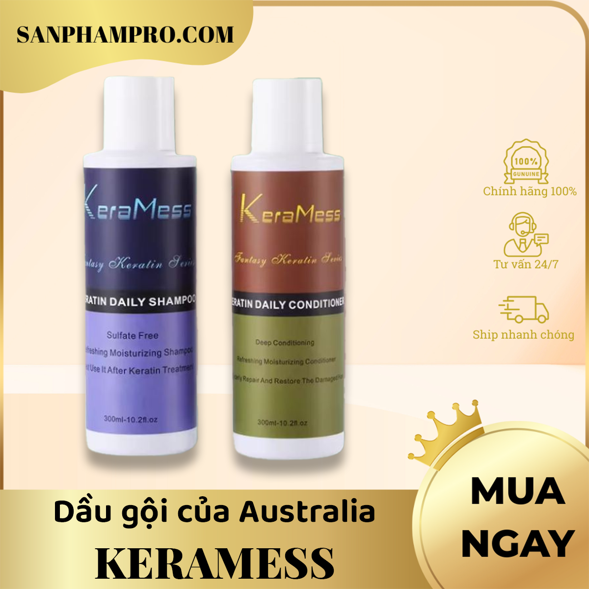 Dầu gội của Australia hiệu KeraMess