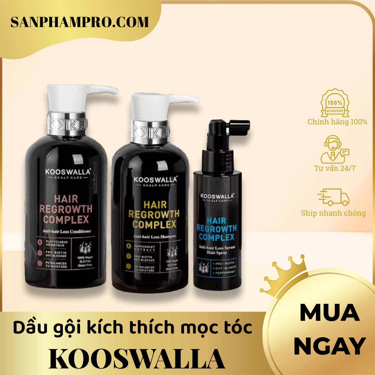 Dầu gội kích thích mọc tóc hiệu Kooswalla