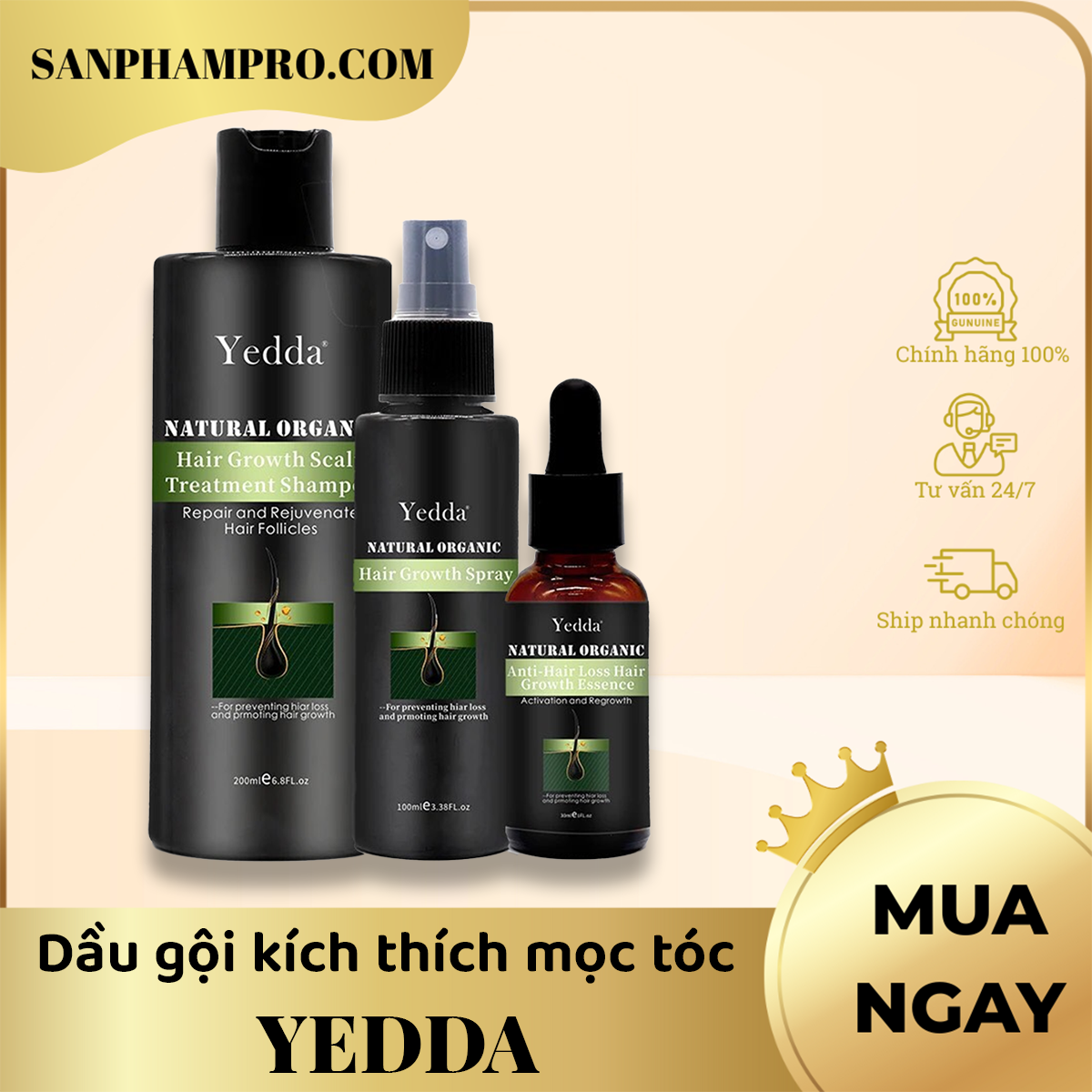 Dầu gội kích thích mọc tóc hiệu Yedda