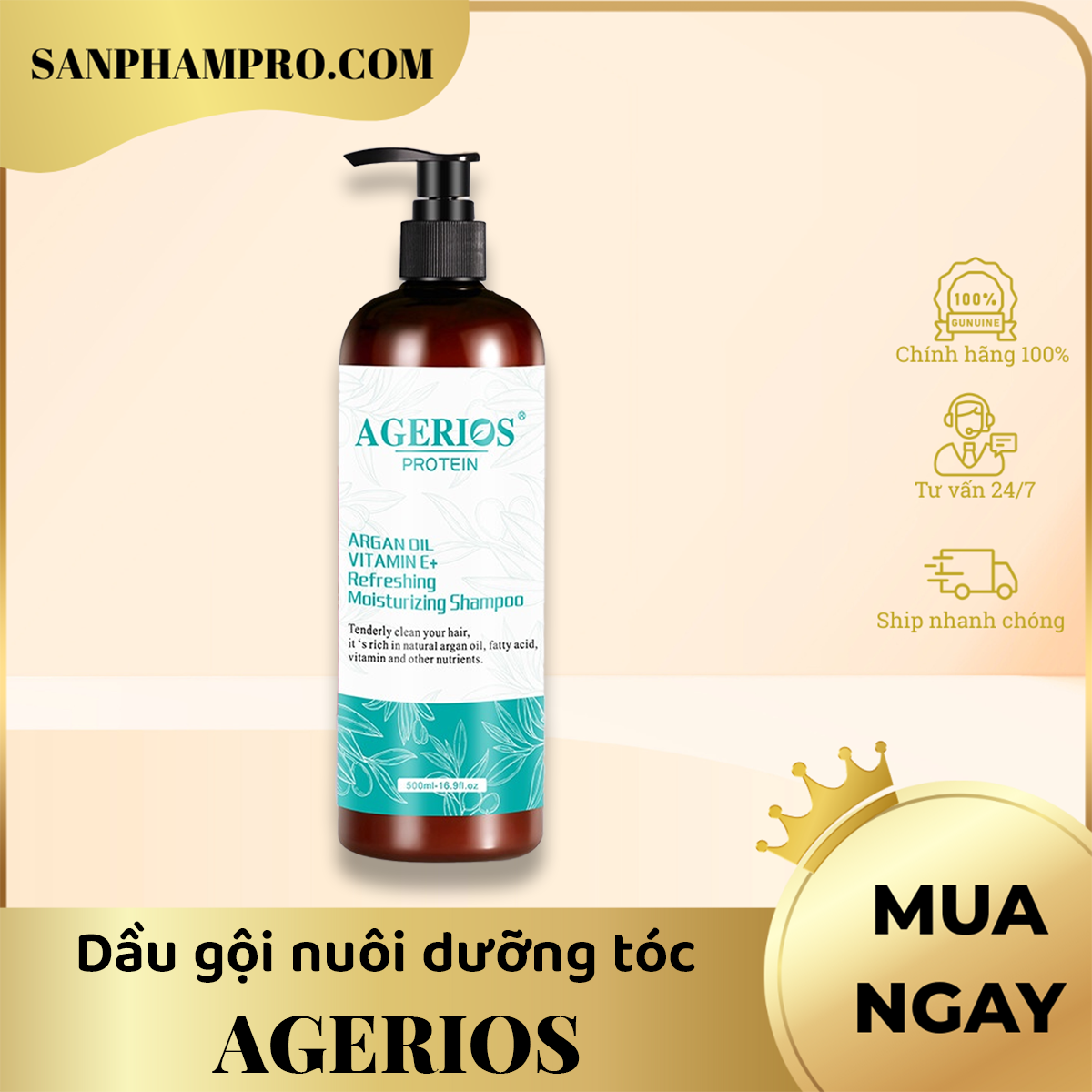 Dầu gội nuôi dưỡng tóc hiệu Agerios