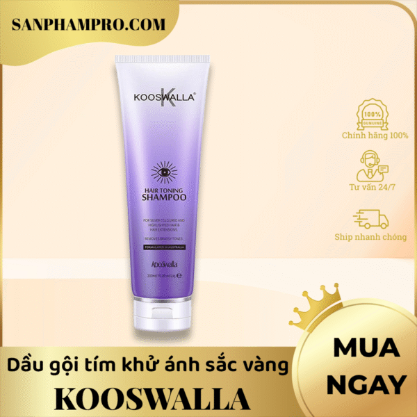 Dầu gội tím khử ánh sắc vàng 300ml hiệu Kooswalla