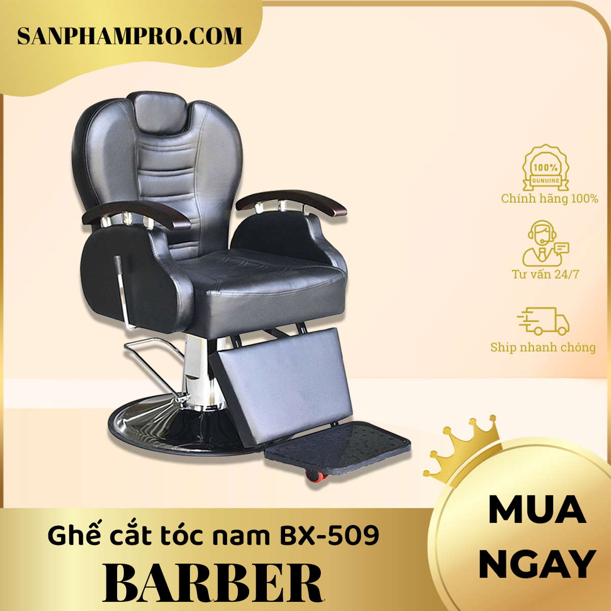 Ghế cắt tóc nam Barber BX-509