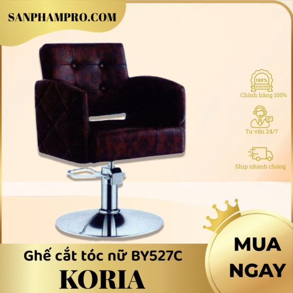 Ghế cắt tóc nữ Koria BY527C