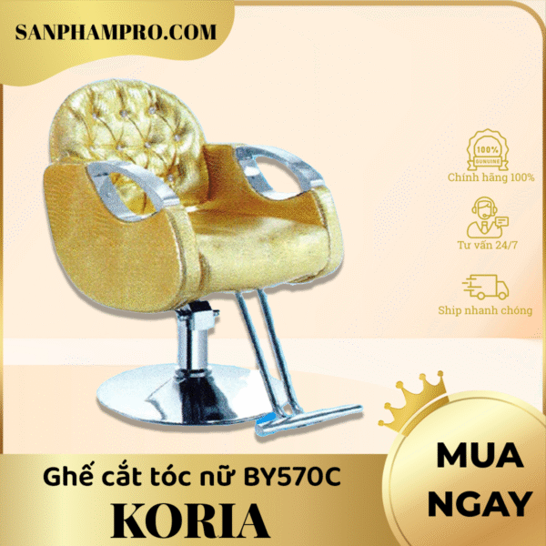 Ghế cắt tóc nữ Koria BY570C