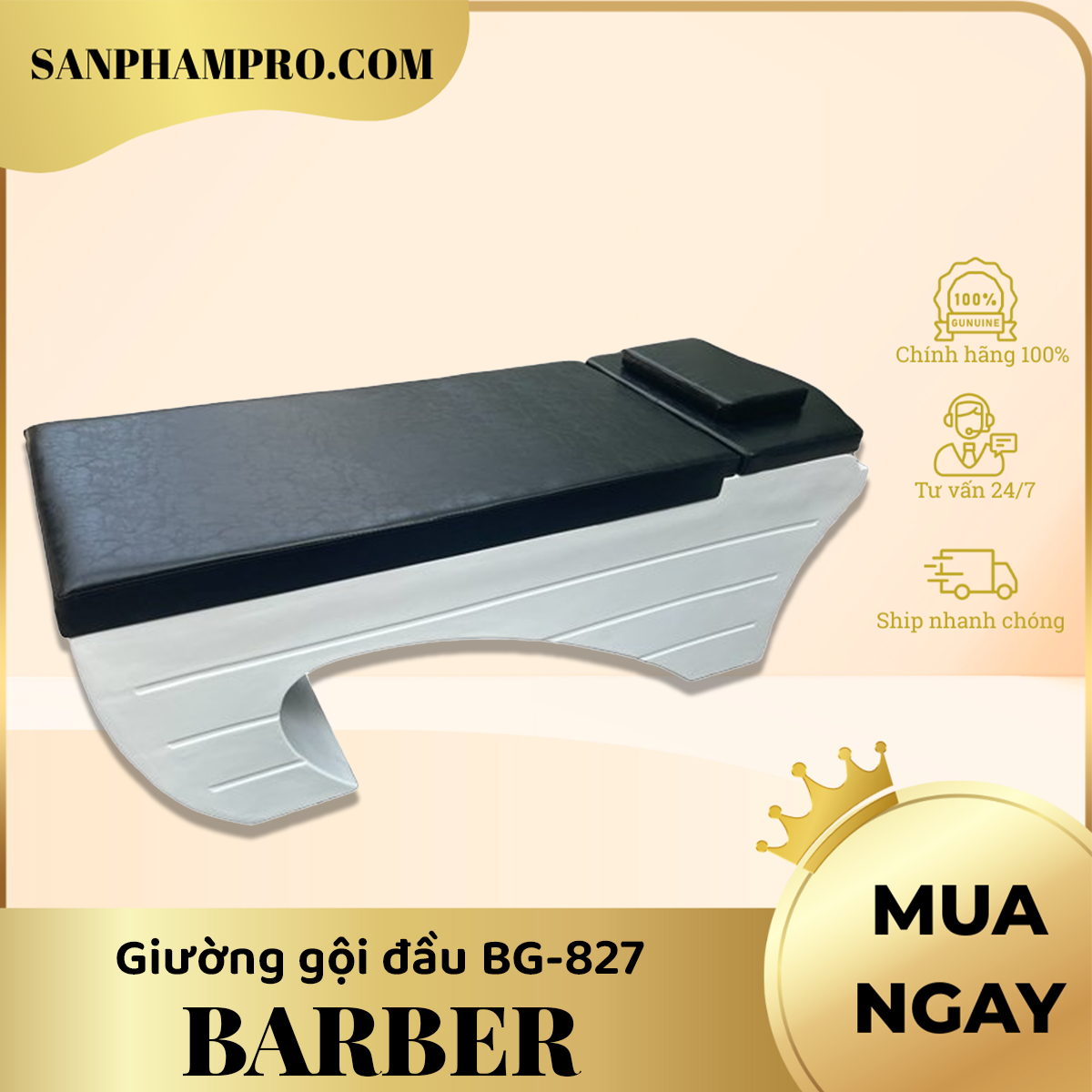 Giường gội đầu Barber BG-827