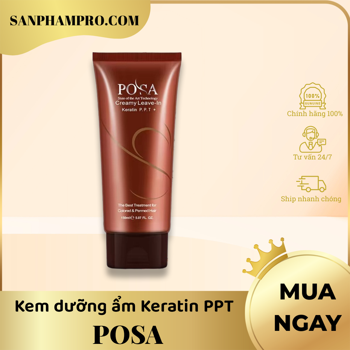 Kem dưỡng ẩm Keratin PPT hiệu Posa