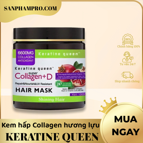 Kem hấp Collagen hương lựu hiệu Keratine Queen