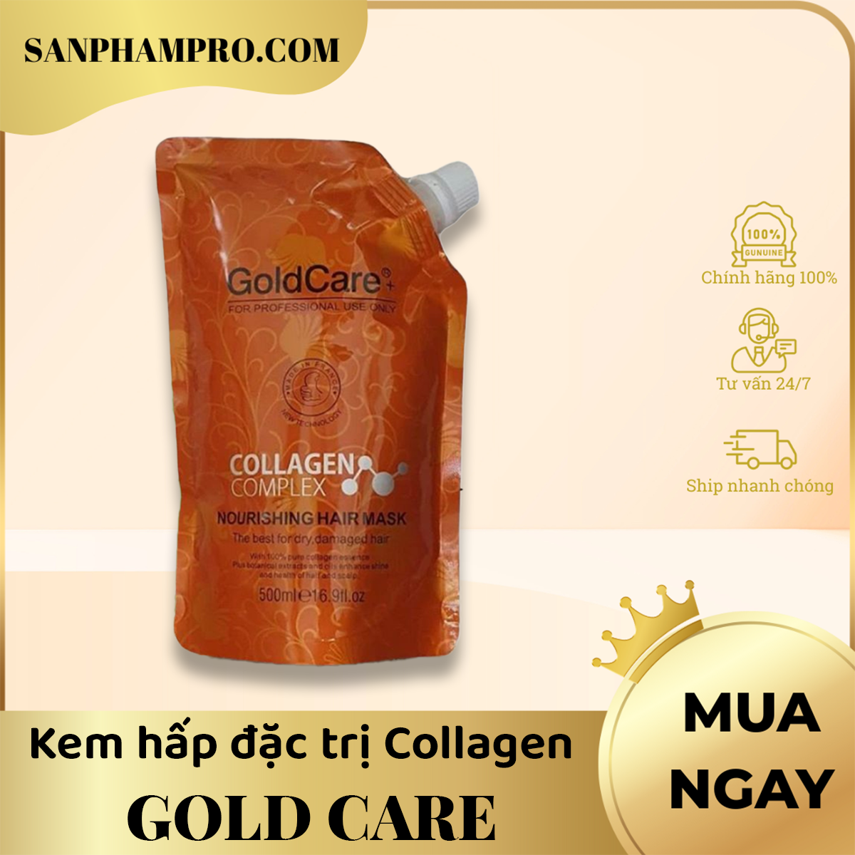 Kem hấp đặc trị Collagen hiệu Gold Care