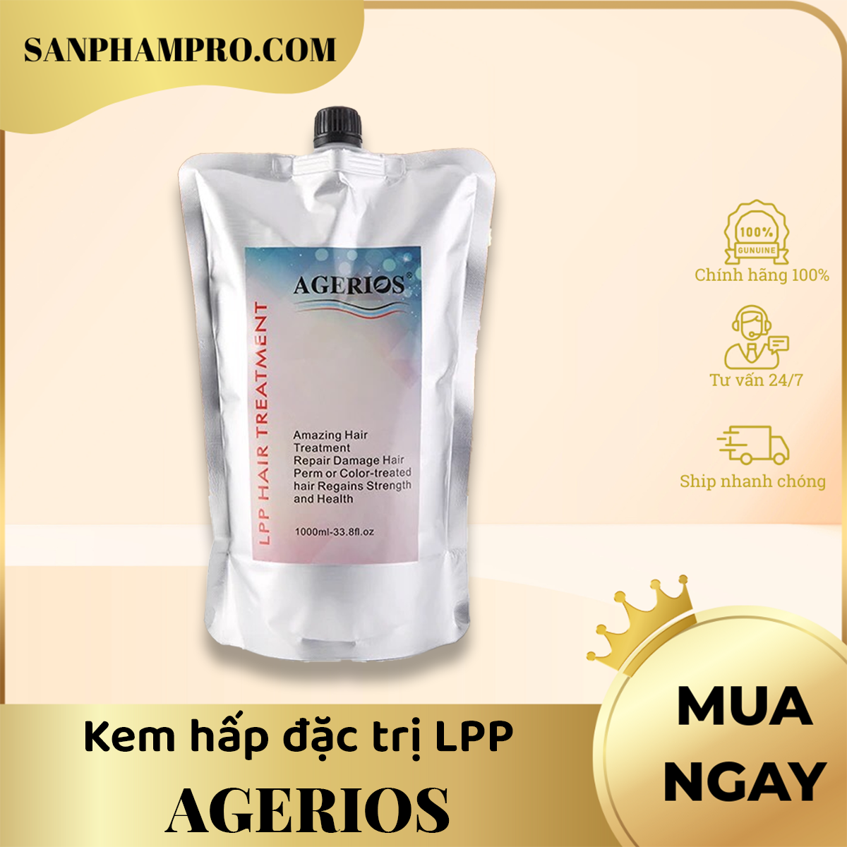 Kem hấp đặc trị LPP hiệu Agerios