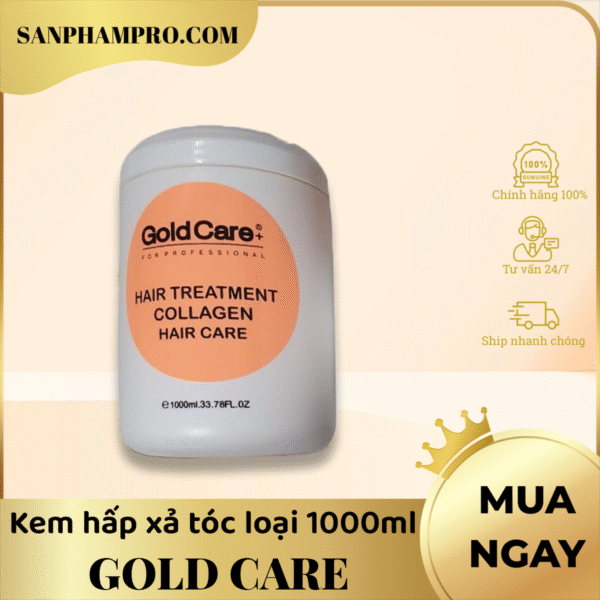 Kem hấp xả tóc loại 1000ml hiệu Gold Care