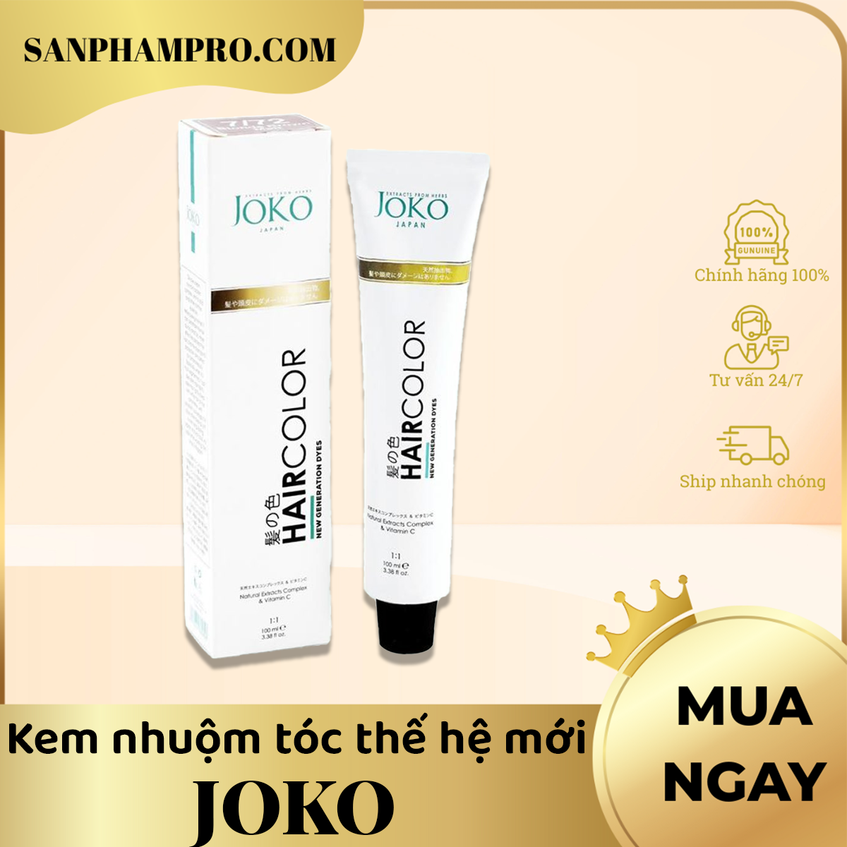 Kem nhuộm tóc thế hệ mới Joko