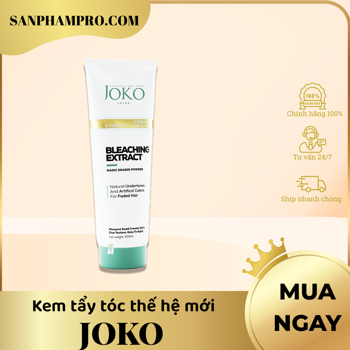 Kem tẩy tóc thế hệ mới Joko