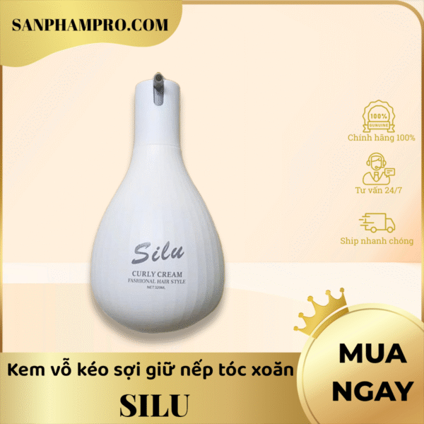 Keo vỗ kéo sợi giữ nếp tóc xoăn hiệu Silu