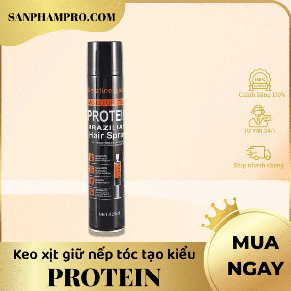 Keo xịt giữ nếp tóc tạo kiểu Protein