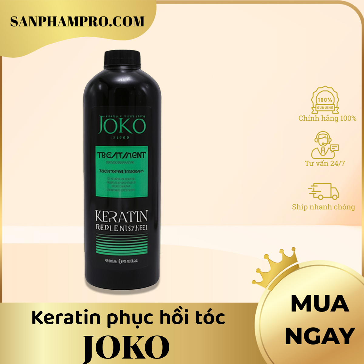 Keratin phục hồi tóc chiết xuất từ thảo dược Joko