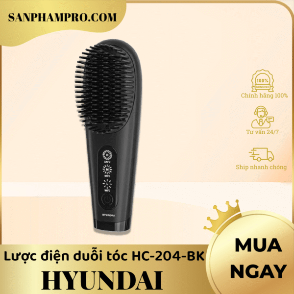 Lược điện duỗi tóc Hyundai HC-204-BK