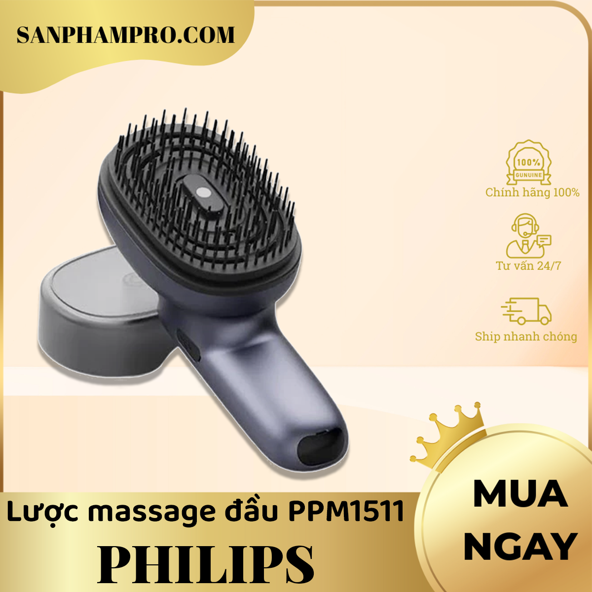 Lược massage đầu Philips PPM1511
