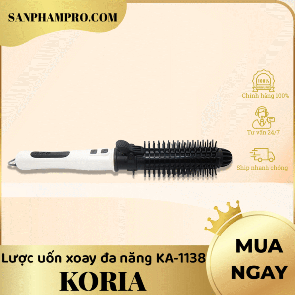 Lược uốn xoay tự động đa năng Koria KA-1138