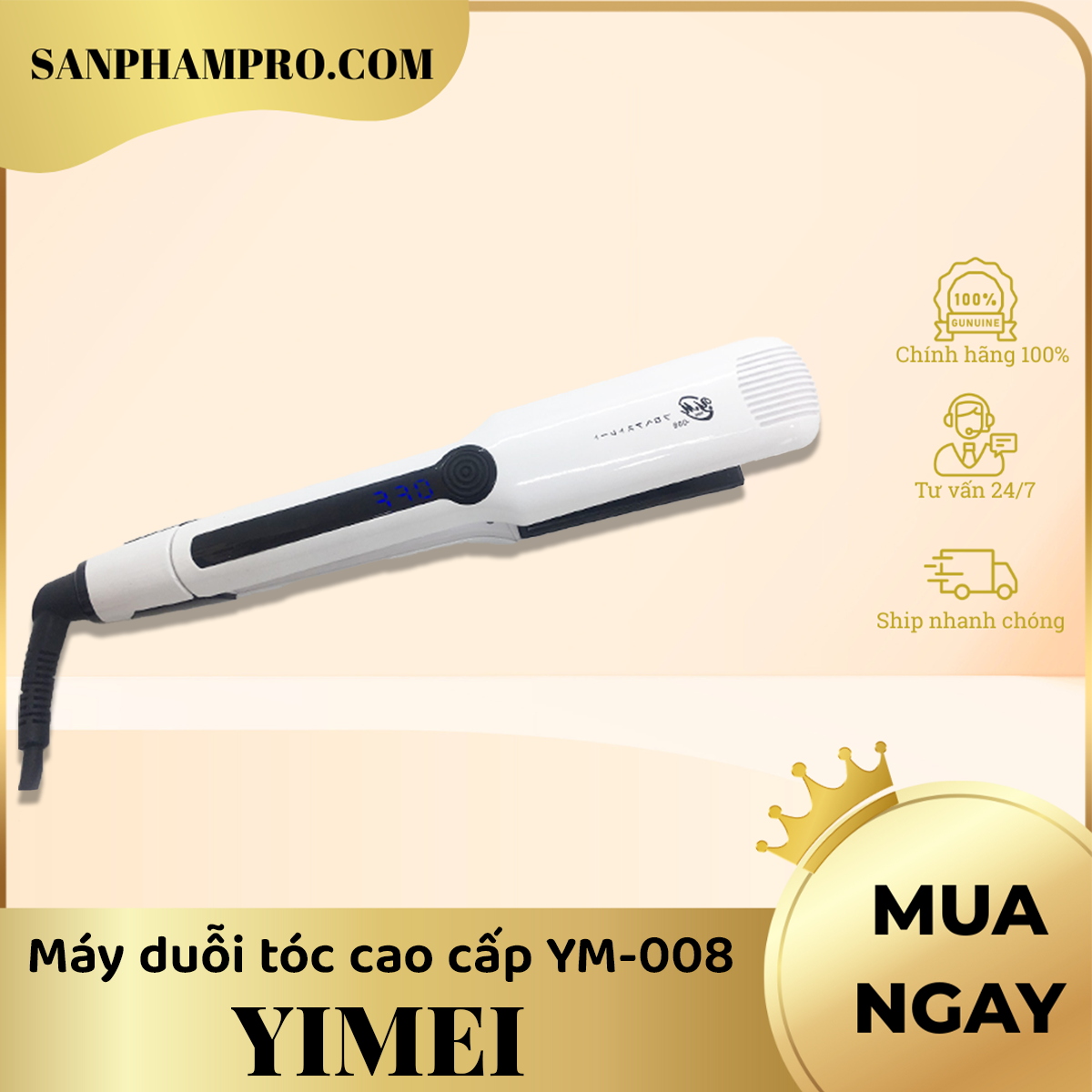 Máy duỗi tóc cao cấp Yimei YM-008