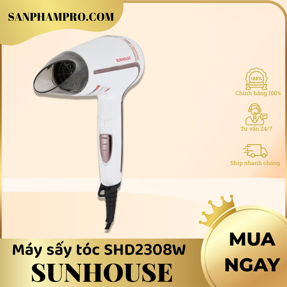 Máy sấy tóc Sunhouse SHD2308W