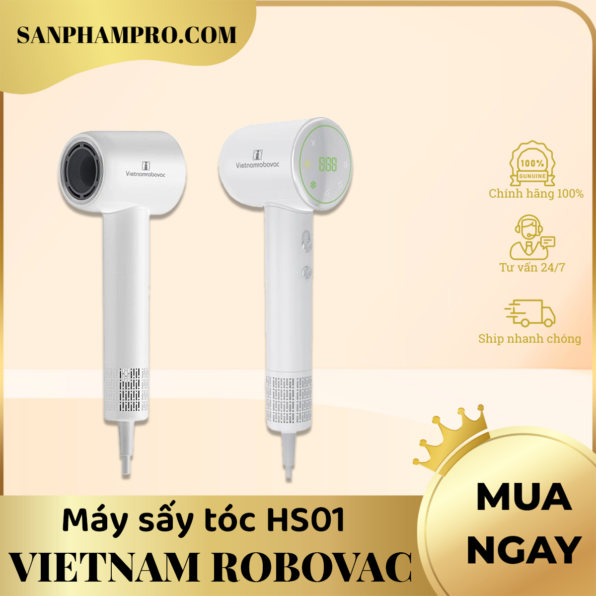 Máy sấy tóc VietnamRobovac-HS01