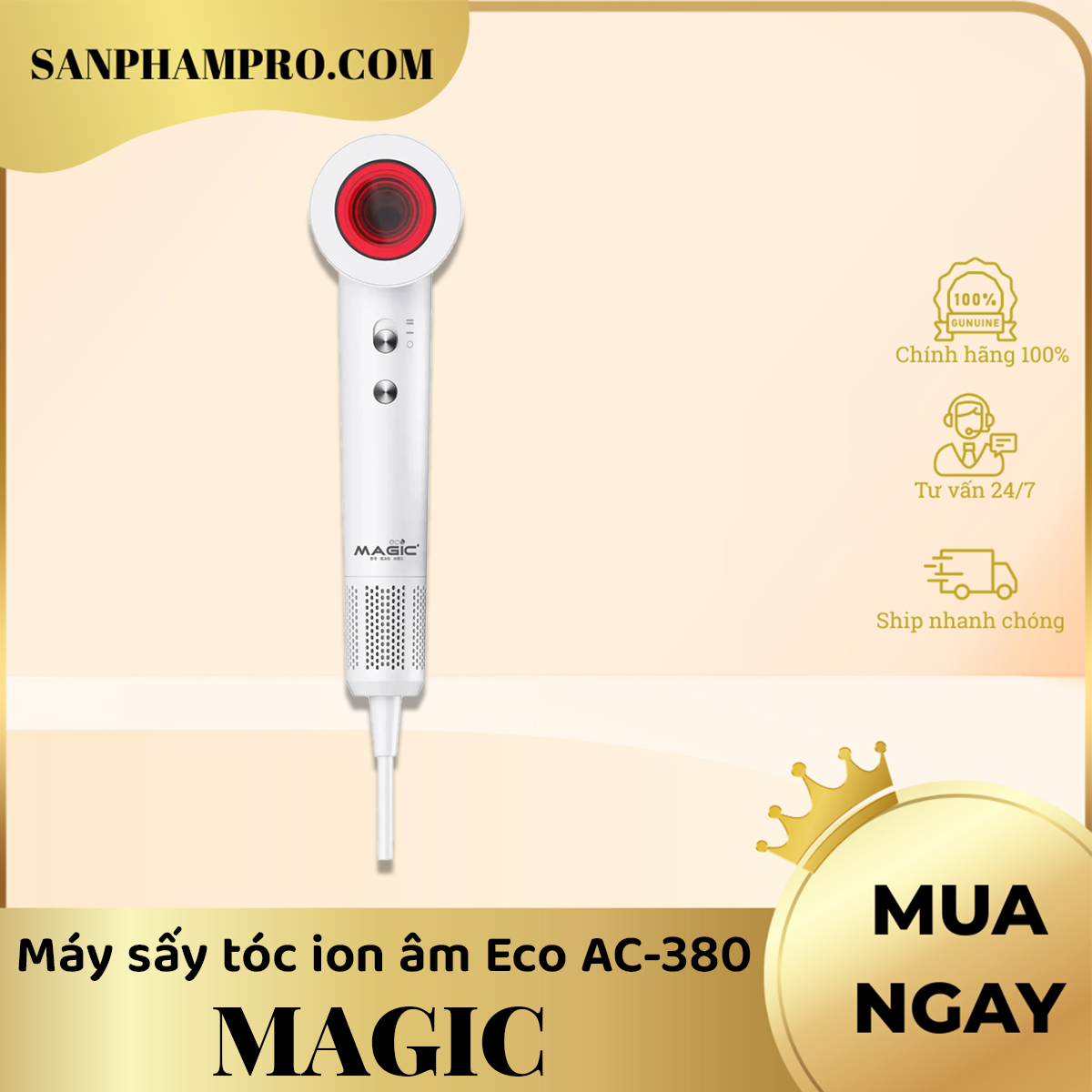 Máy sấy tóc ion âm Magic Eco AC-380
