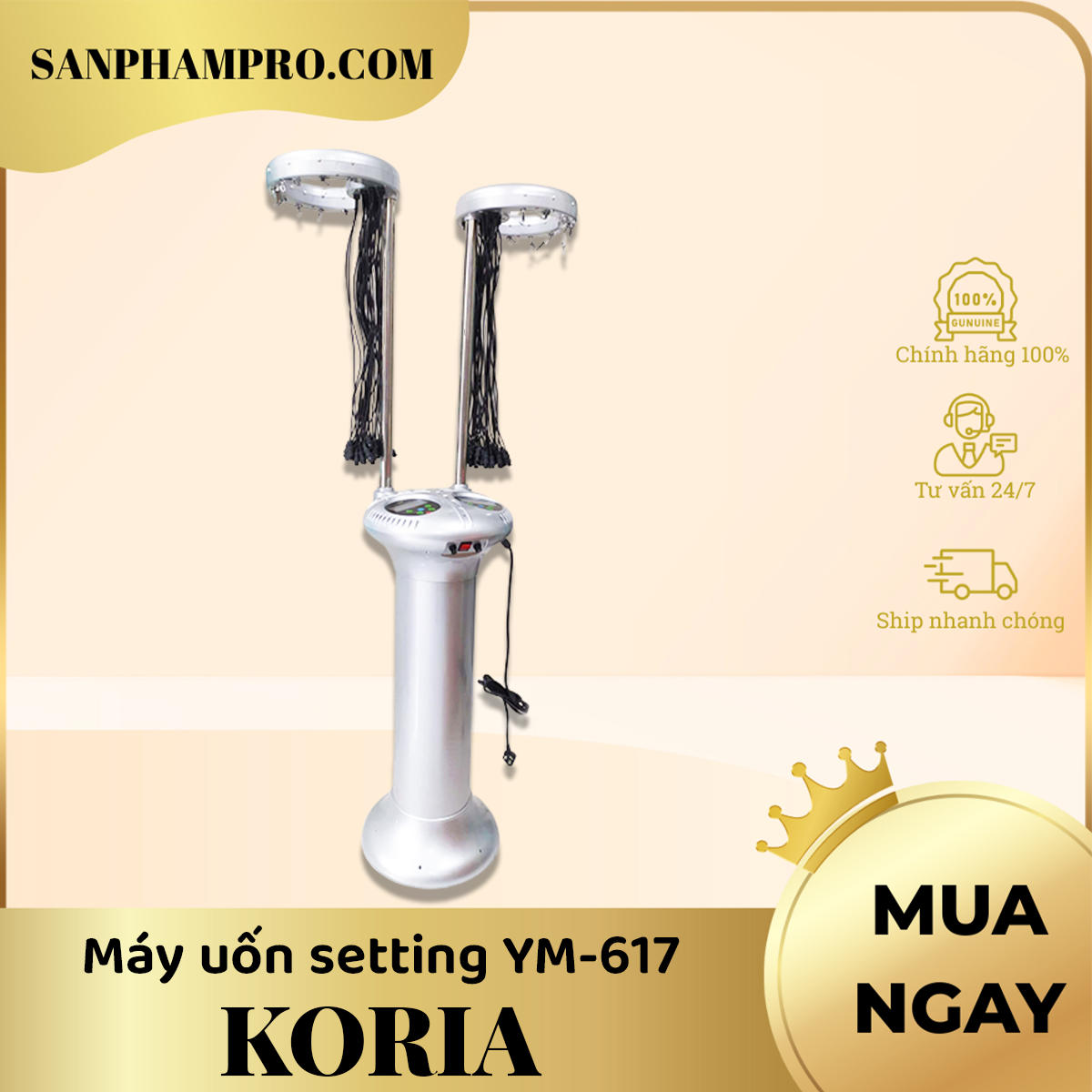 Máy uốn setting YM-617 có giá treo xương (60 - 64 dây)