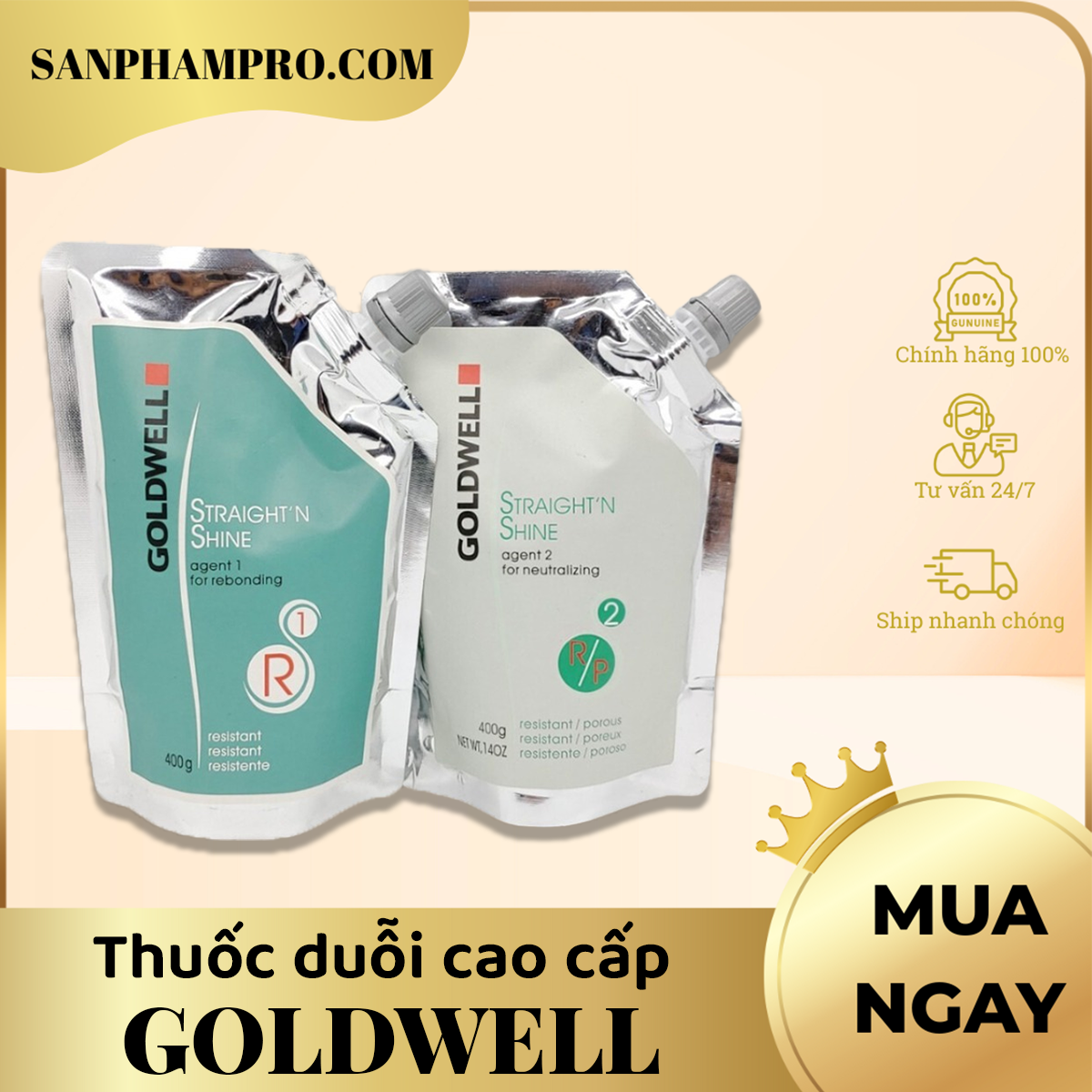 Thuốc duỗi cao cấp hiệu Goldwell