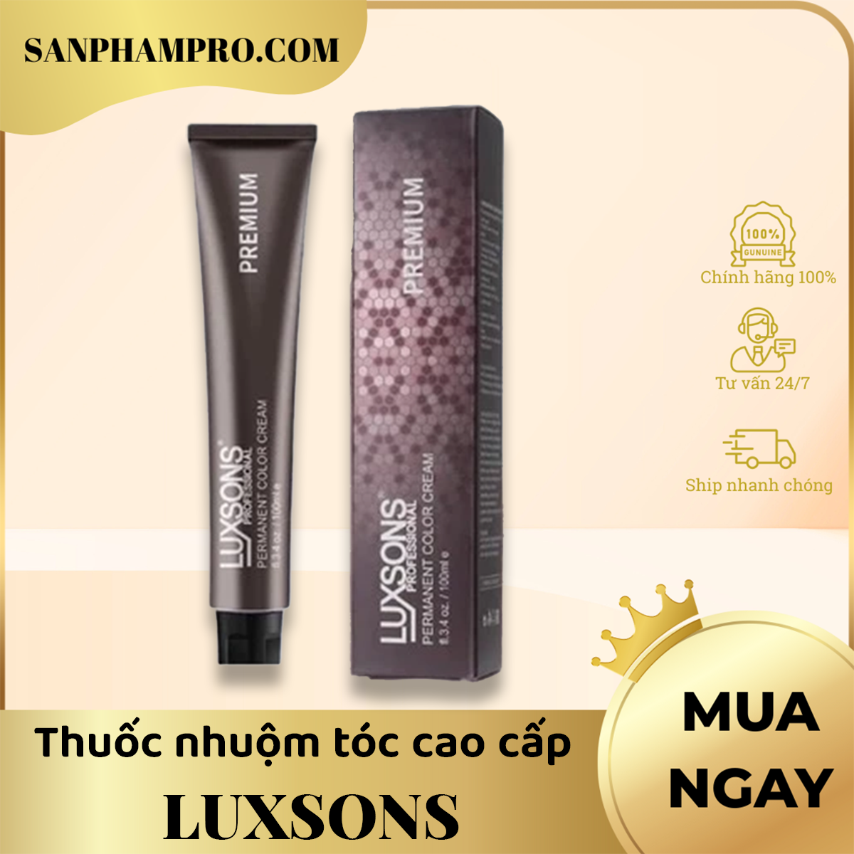 Thuốc nhuộm tóc cao cấp hiệu Luxsons
