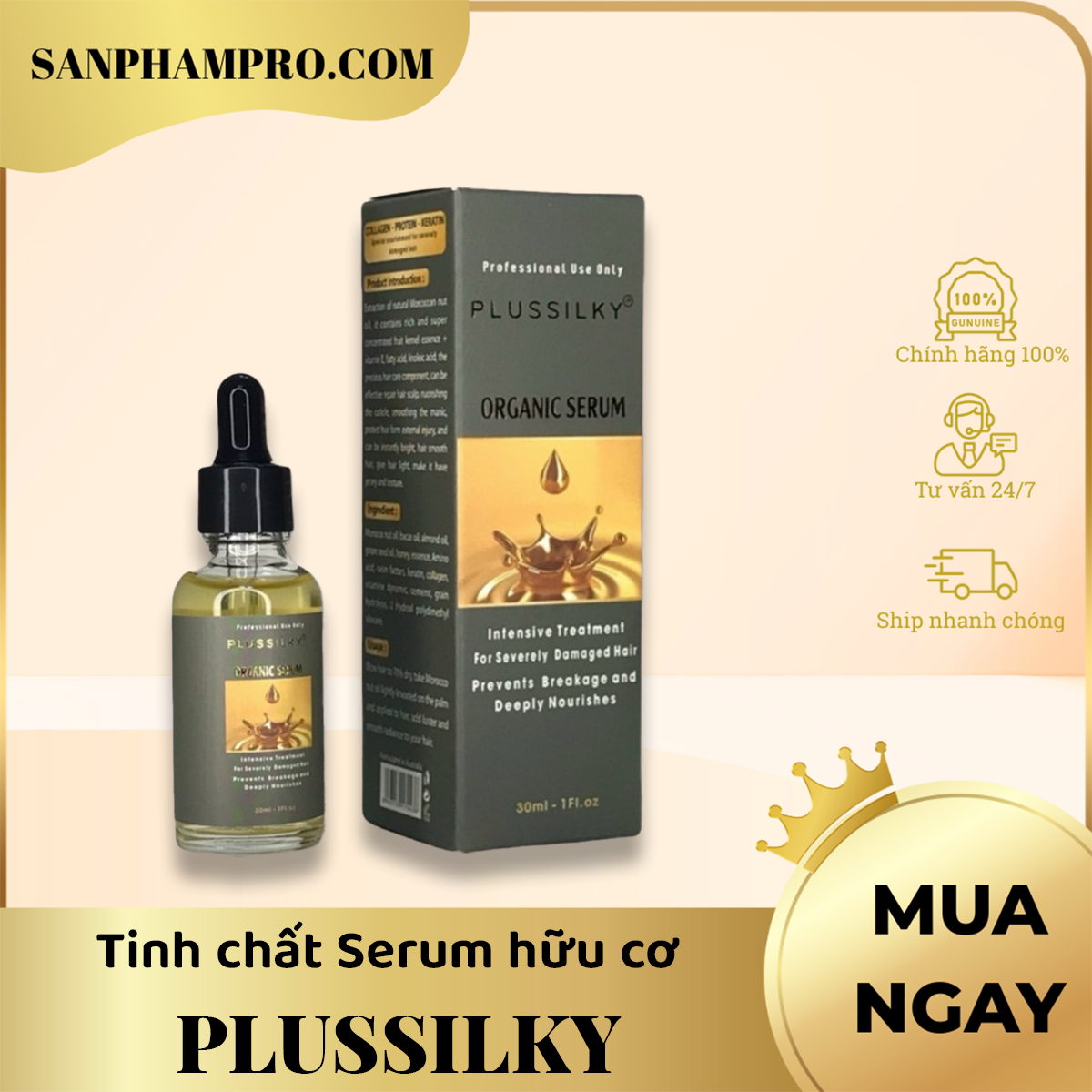 Tinh chất Serum hữu cơ hiệu Plussilky