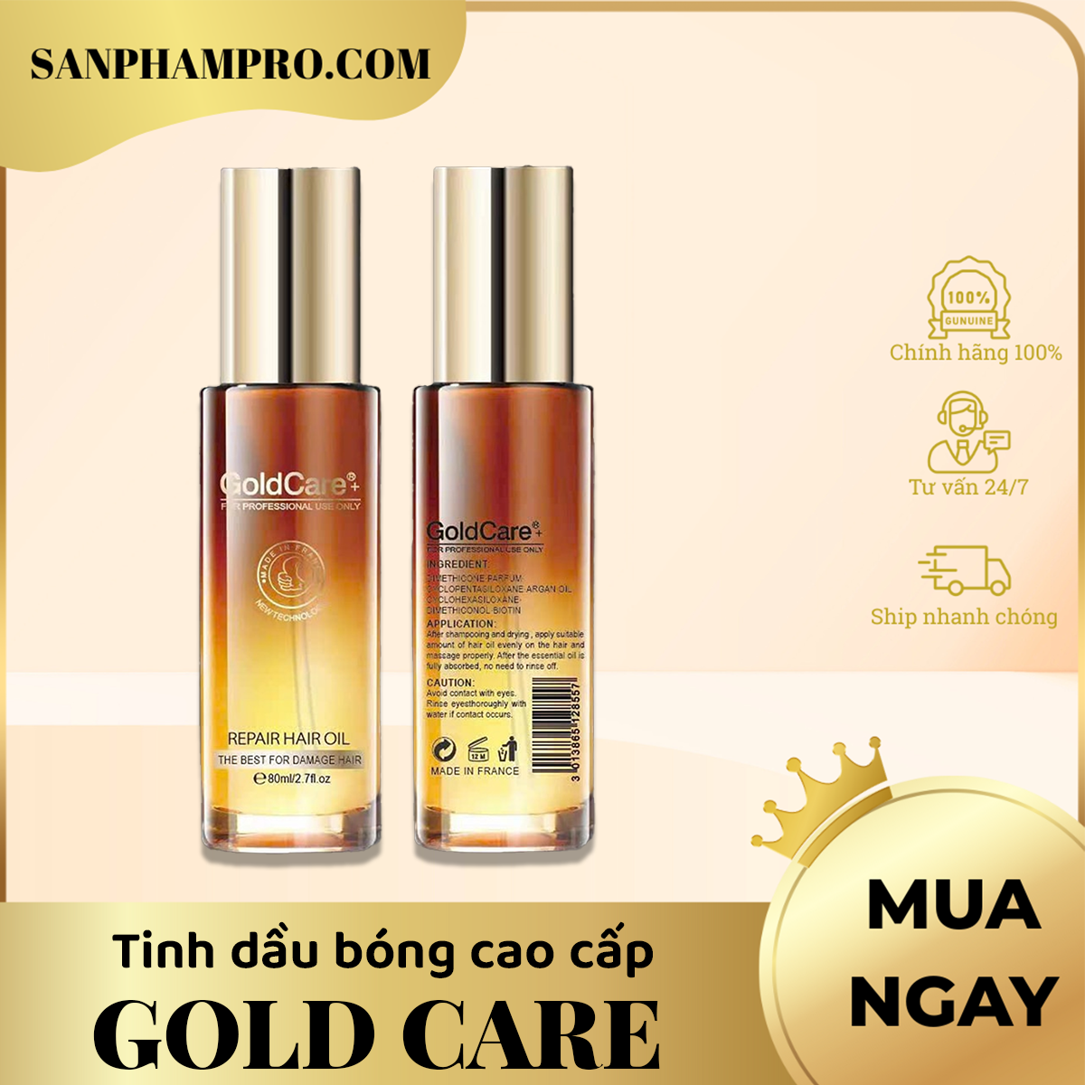 Tinh dầu bóng cao cấp hiệu Gold Care
