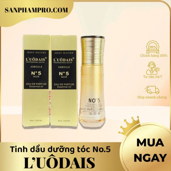 Tinh dầu dưỡng tóc L'uôdais Eau de parfum No.5 80ml TD04