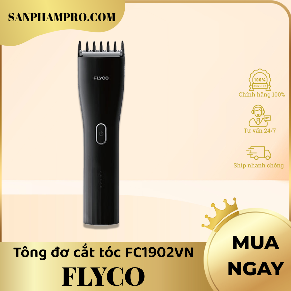 Tông đơ cắt tóc Flyco FC1902VN