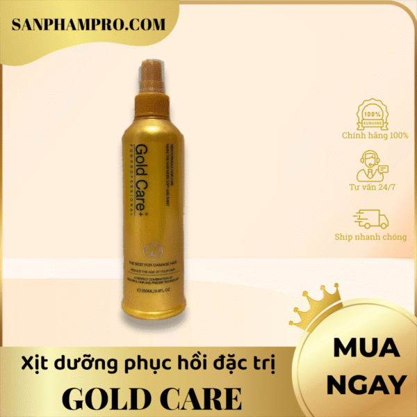 Xịt dưỡng đặc trị phục hồi tóc hiệu Gold Care